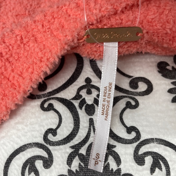 NWT Small Free People Cabin Fever Pullover Sweater Off Shoulder Ribbed Coral - Picture 8 of 9